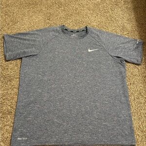 Nike Men's Heathered Gray Dri-FIT Tee